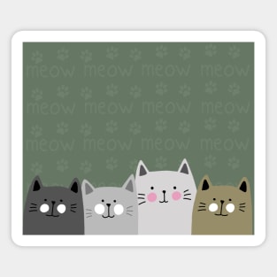 Cute Cats Magnet